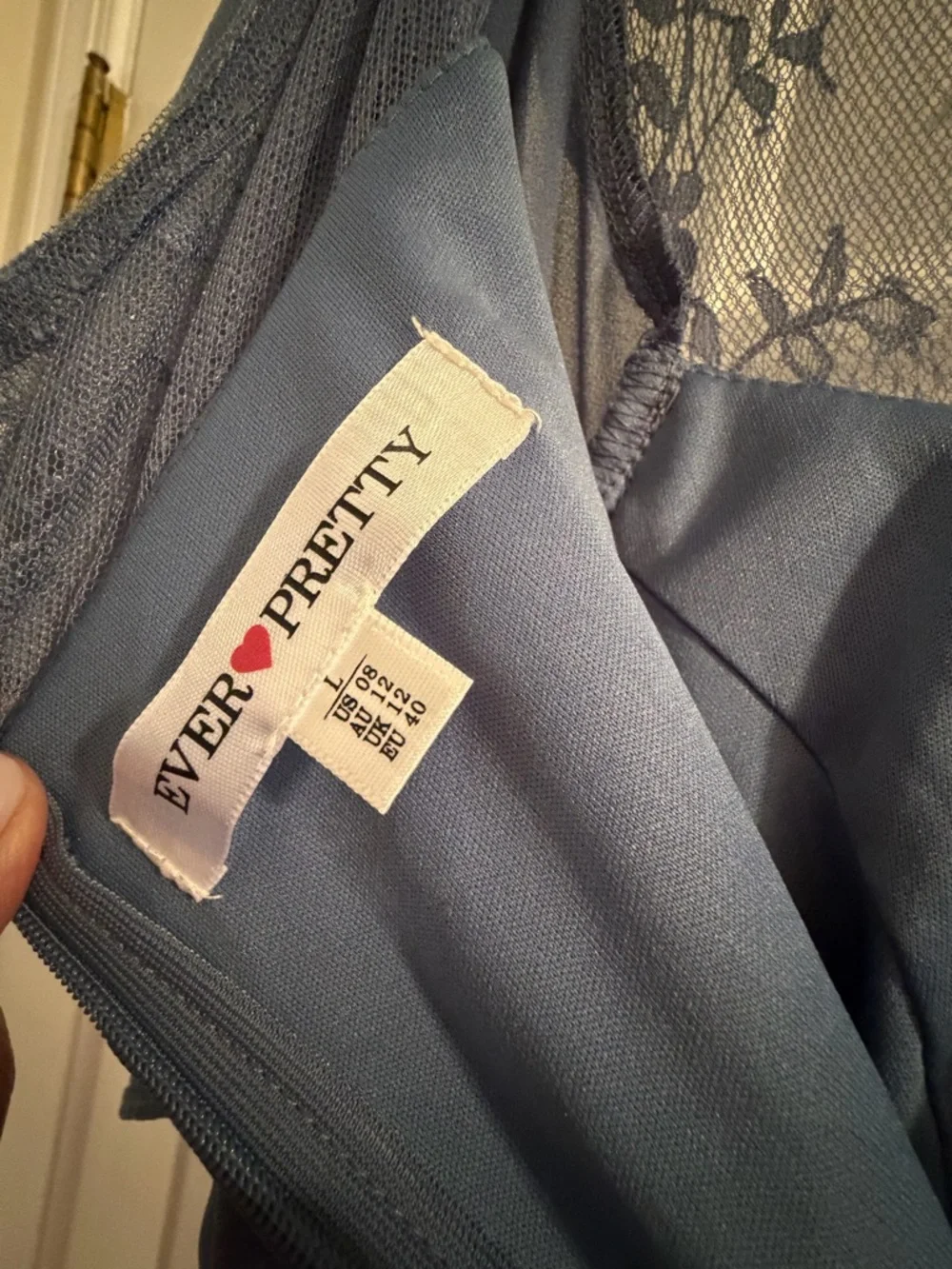 Ever Pretty Dusty Blue Dress, Size Large - Picture 6 of 7